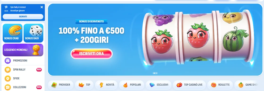 Registrati su Nomini Casino
